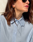 CAMICIA DOUBLE CELESTE