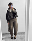 GIACCA ECOPELLE ELYSA BROWN