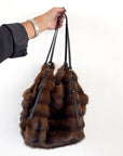 BORSA ECOPELLICCIA ANNA MARRONE