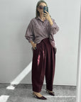 PANTALONE SUSANNA BORDEAUX