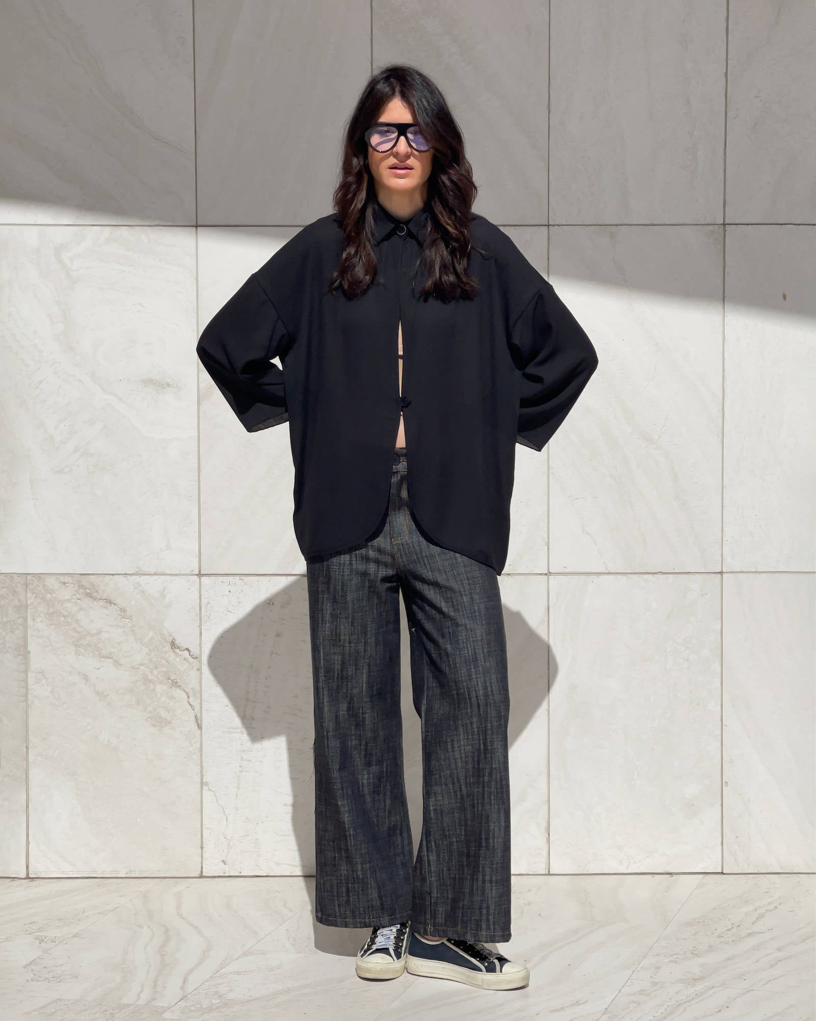 CAMICIA IN GEORGETTE ANDY NERO