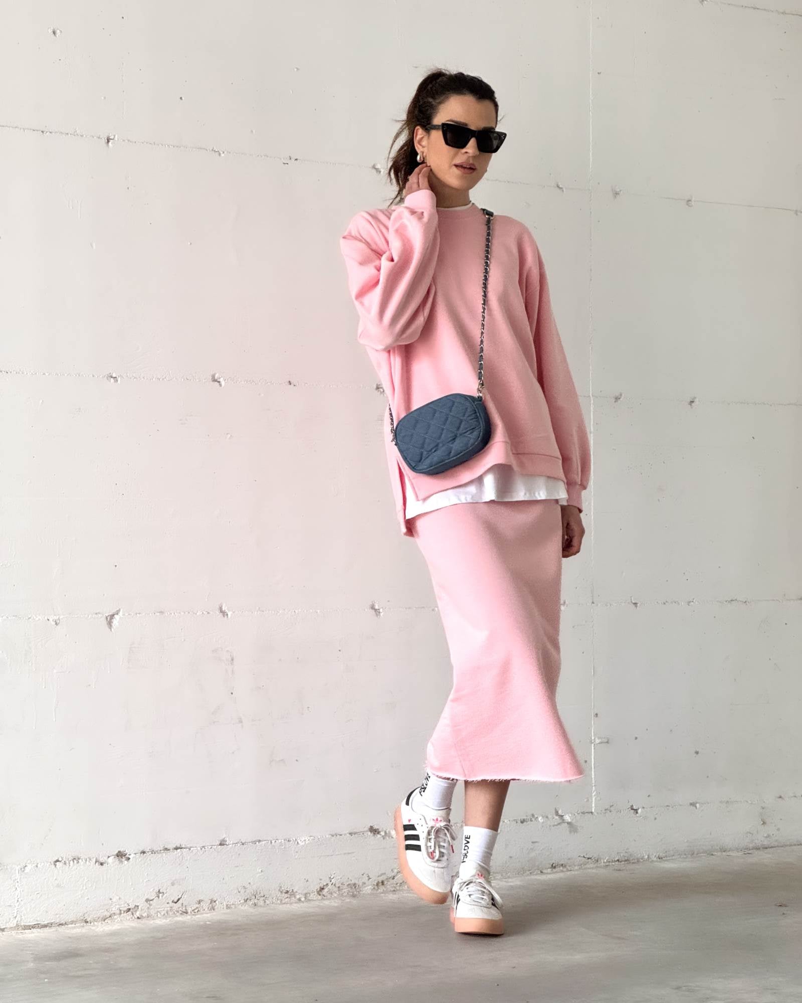 GONNA IN FELPA GINNY PINK