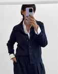 CARDIGAN GIACCA AURA BLU