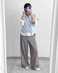 GILET IN LANA ARIEL CELESTE