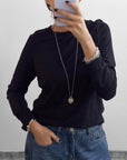 T-SHIRT MANICA LUNGA ILARY NERO