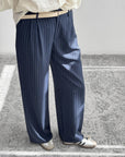 PANTALONE GESSATO NYRA BLU