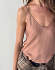 TOP NORA IN SATIN MOUSSE