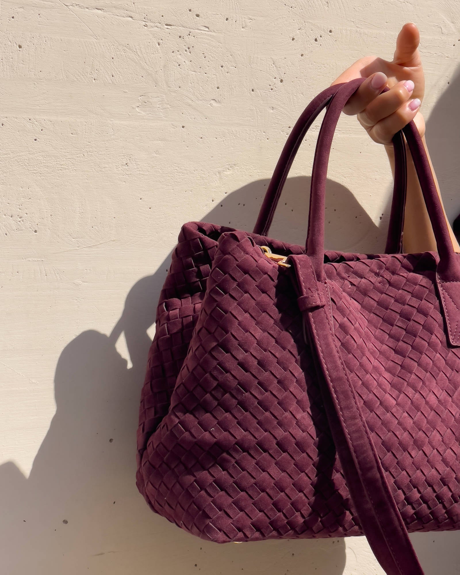 WOVEN BAG BORDEAUX