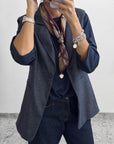 GILET MORGAN BLU
