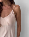 TOP NORA IN SATIN ROSE DUST