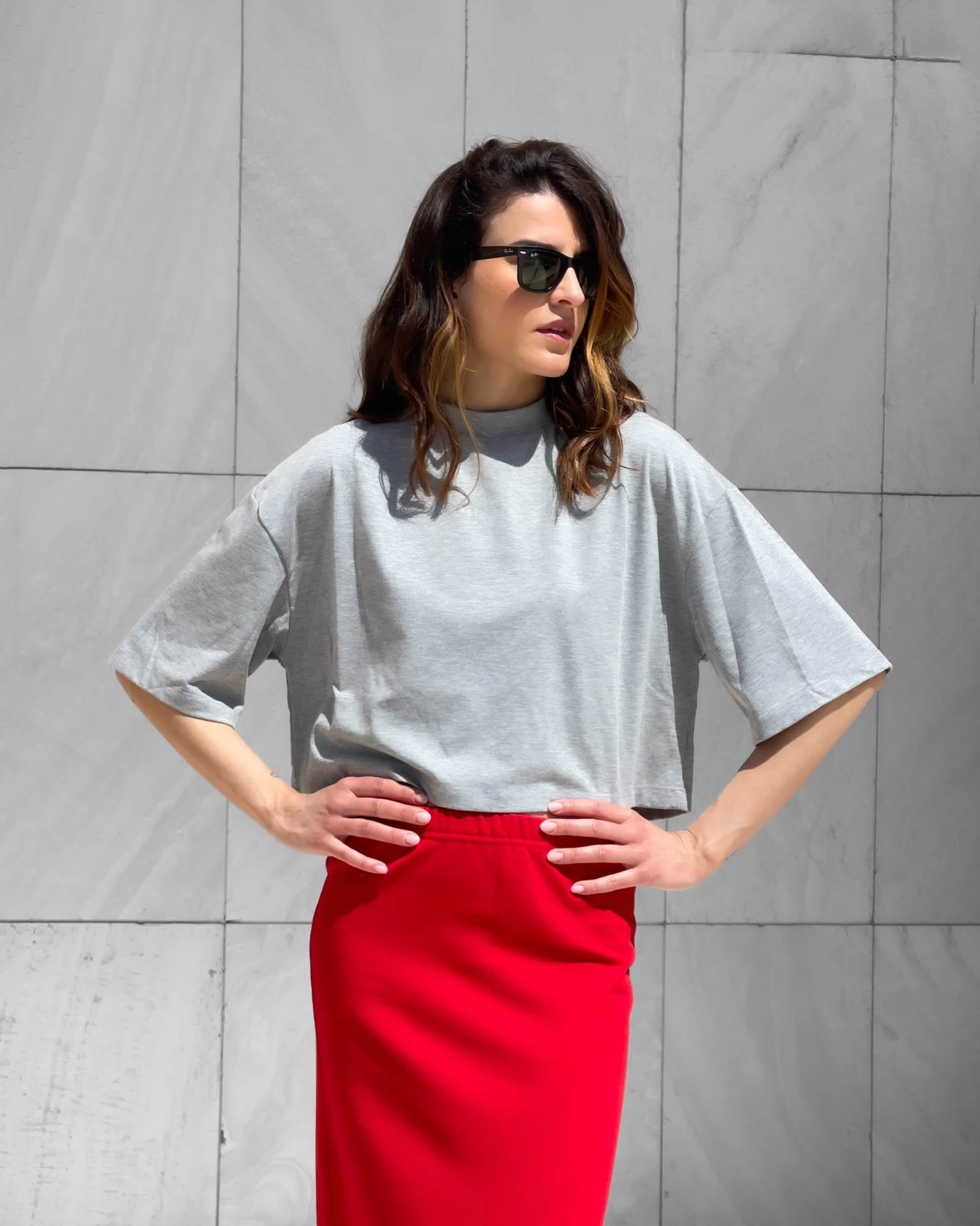T-SHIRT DERBY GRIGIO
