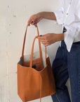 SHOPPER BAG IN PELLE ASTRO DUST