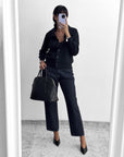 CARDIGAN GIACCA AURA NERO