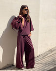 PANTALONE PALAZZO MOLINA VINO