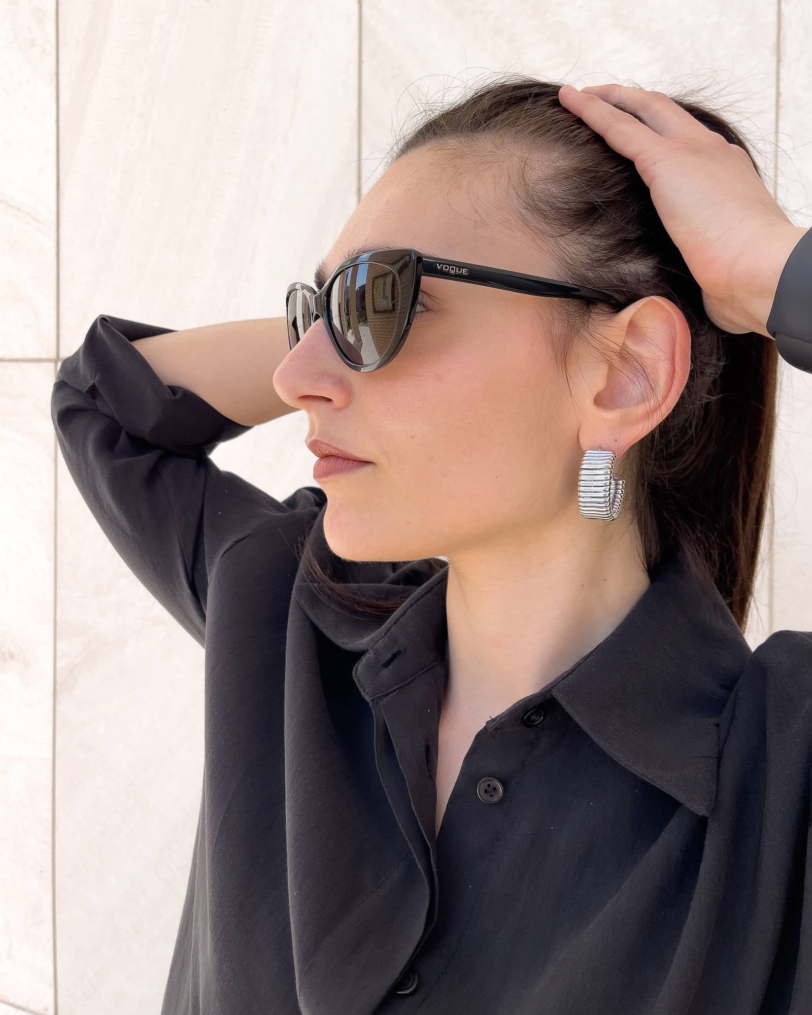 ORECCHINI CERCHIO APERTO MOLLA ARGENTO