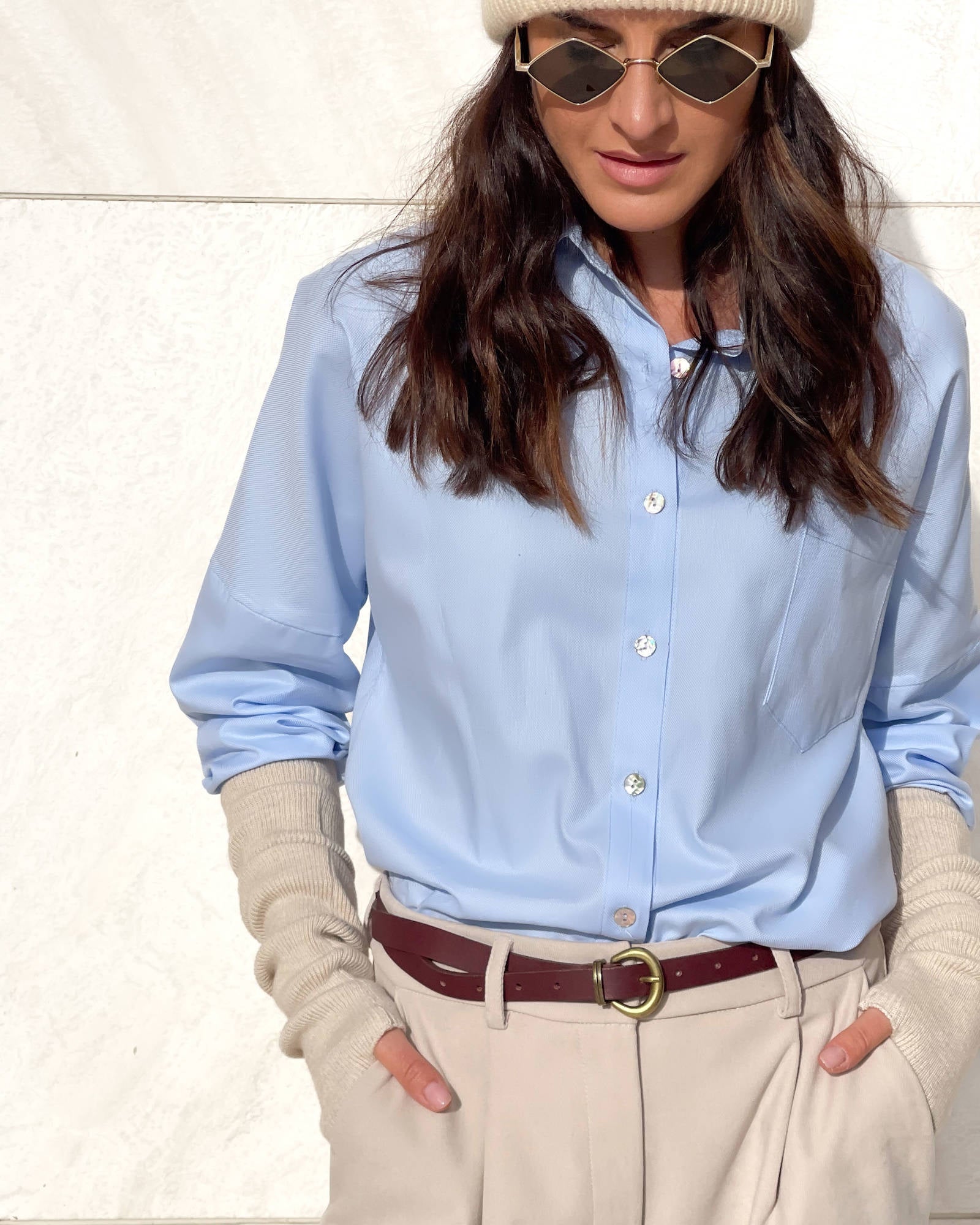 CAMICIA KAREN CELESTE OXFORD