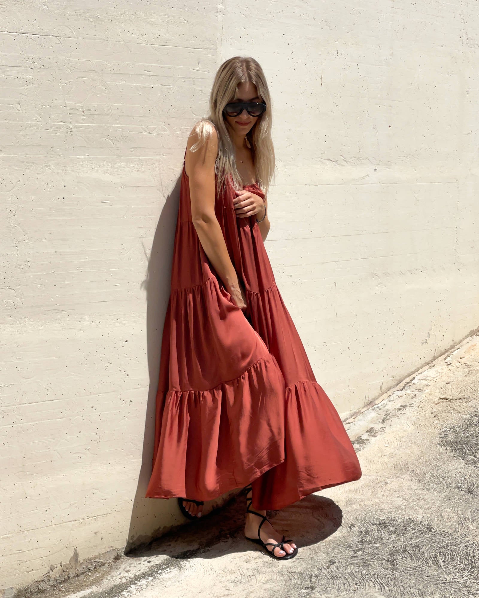 LONG DRESS DAFNE BRUCIATO