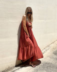 LONG DRESS DAFNE BRUCIATO