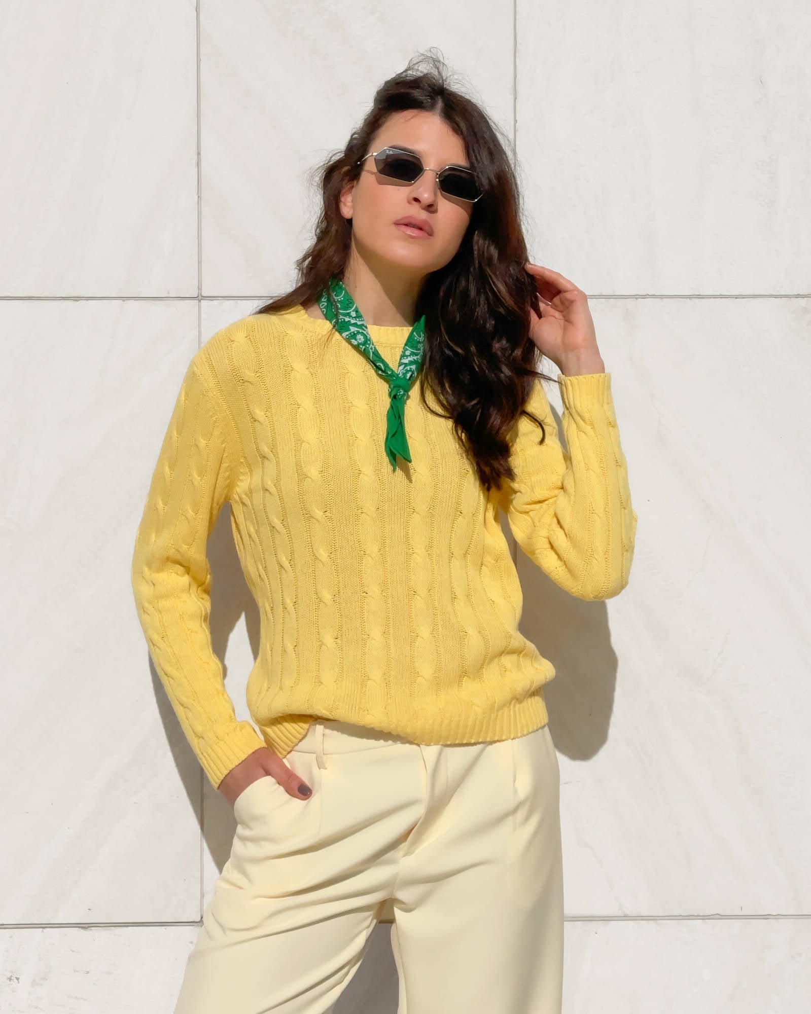 PULL A TRECCE ARIEL GIALLO