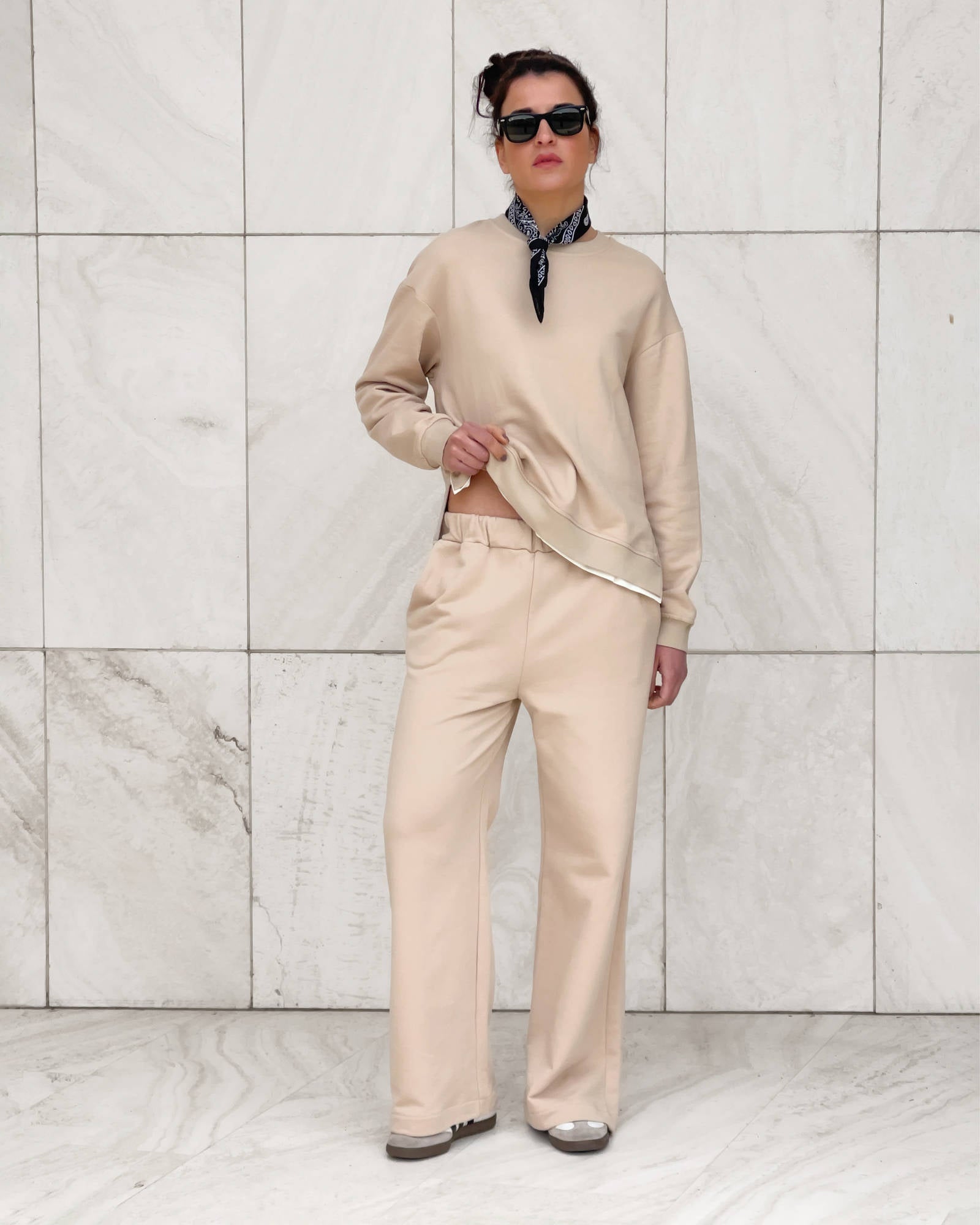 PANTALONE FELPA KENSIT SABBIA