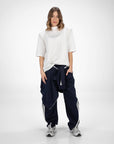 PANTALONE BARNEY OVETTO BLU BIANCO