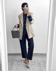 GIACCA CHECK ADRIEN CELESTE