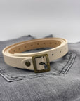 CINTURA IN PELLE LUNA LATTE