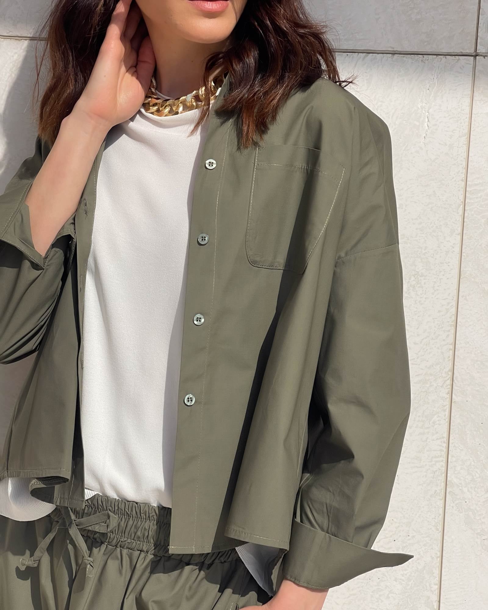 CAMICIA ABU VERDE COLONIALE