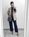 GIACCA CHECK ADRIEN CELESTE