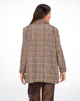 GIACCA CAPPOTTO CHECK OVER ALPINO