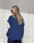 GILET IN MAGLIA LEXA BLU