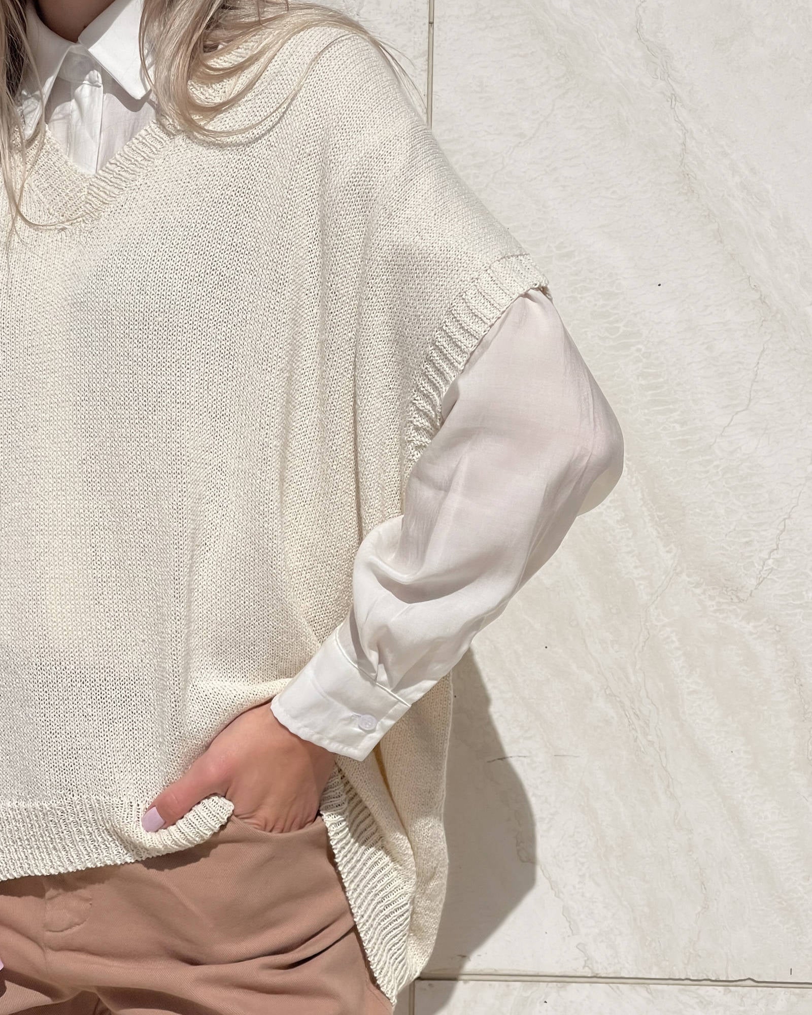 GILET IN MAGLIA LEXA PANNA
