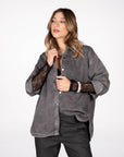 CAMICIA KAROL DENIM GRIGIO