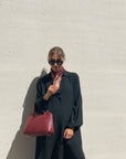 BORSA IN PELLE CHIAYA BURGUNDY