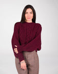 PULL A TRECCE OTIS BORDEAUX