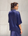 T-SHIRT OVER IN SATIN NORA NIGHT