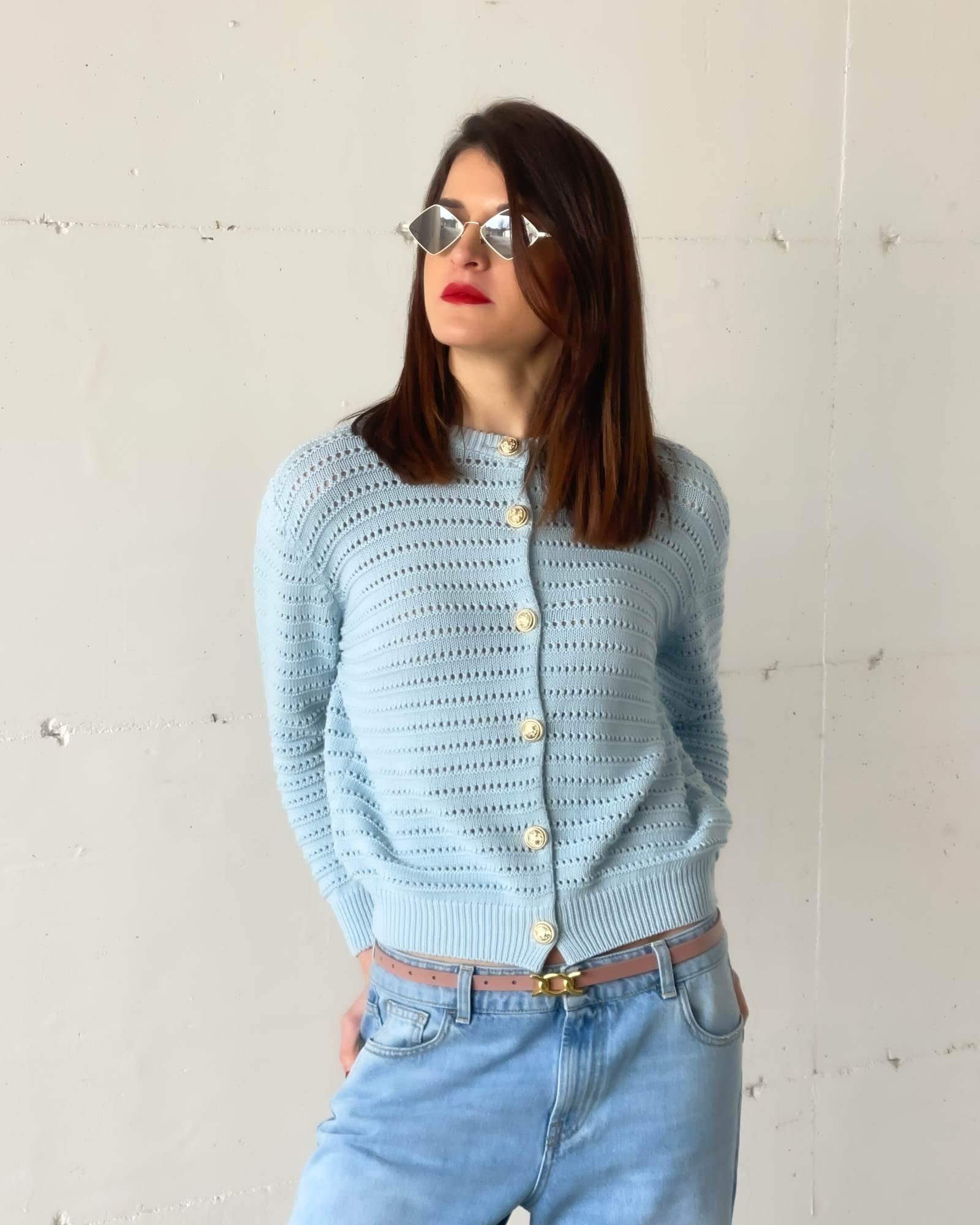CARDIGAN PROVENECE CELESTE