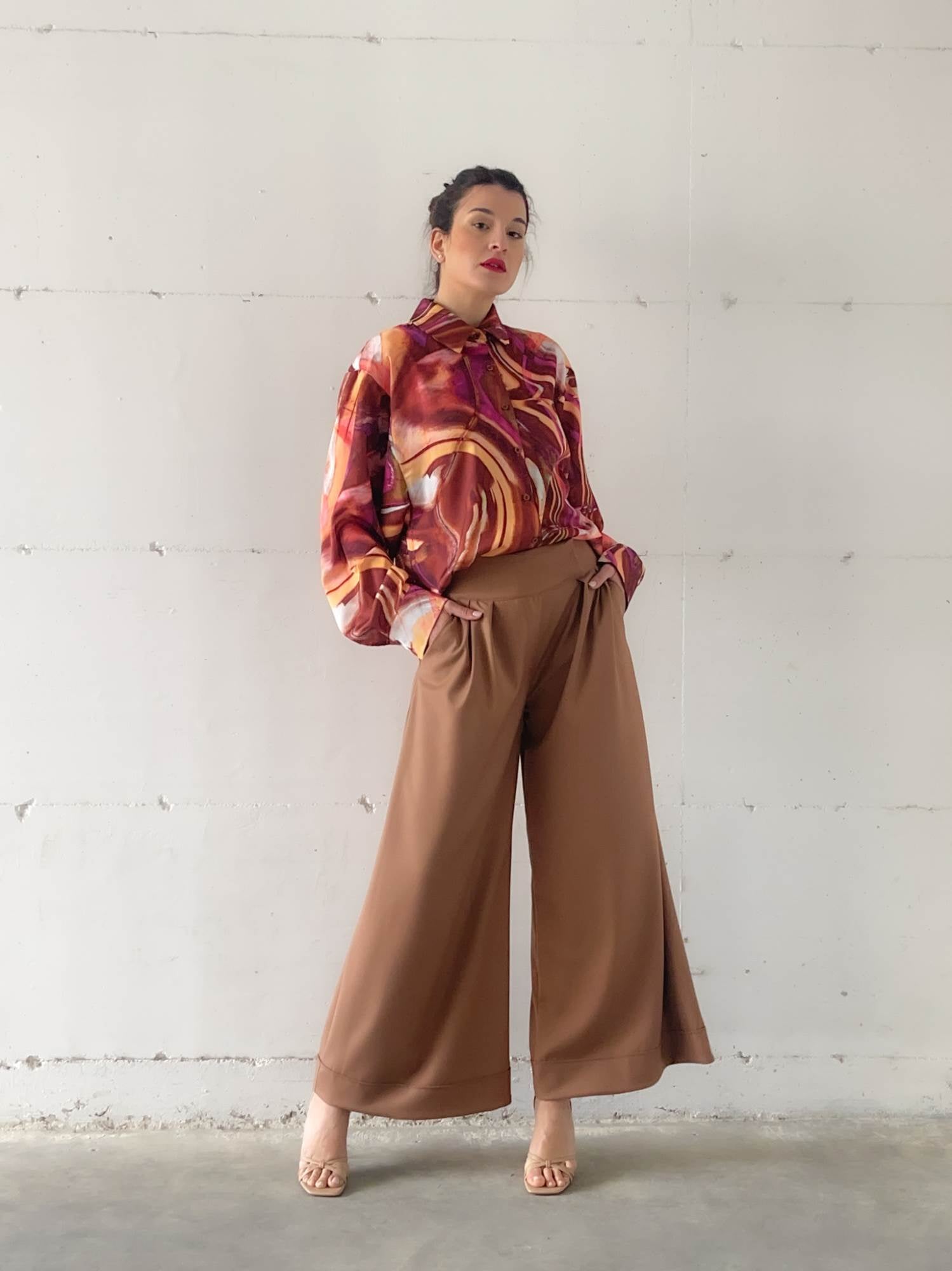 CAMICIA DAFNE COGNAC