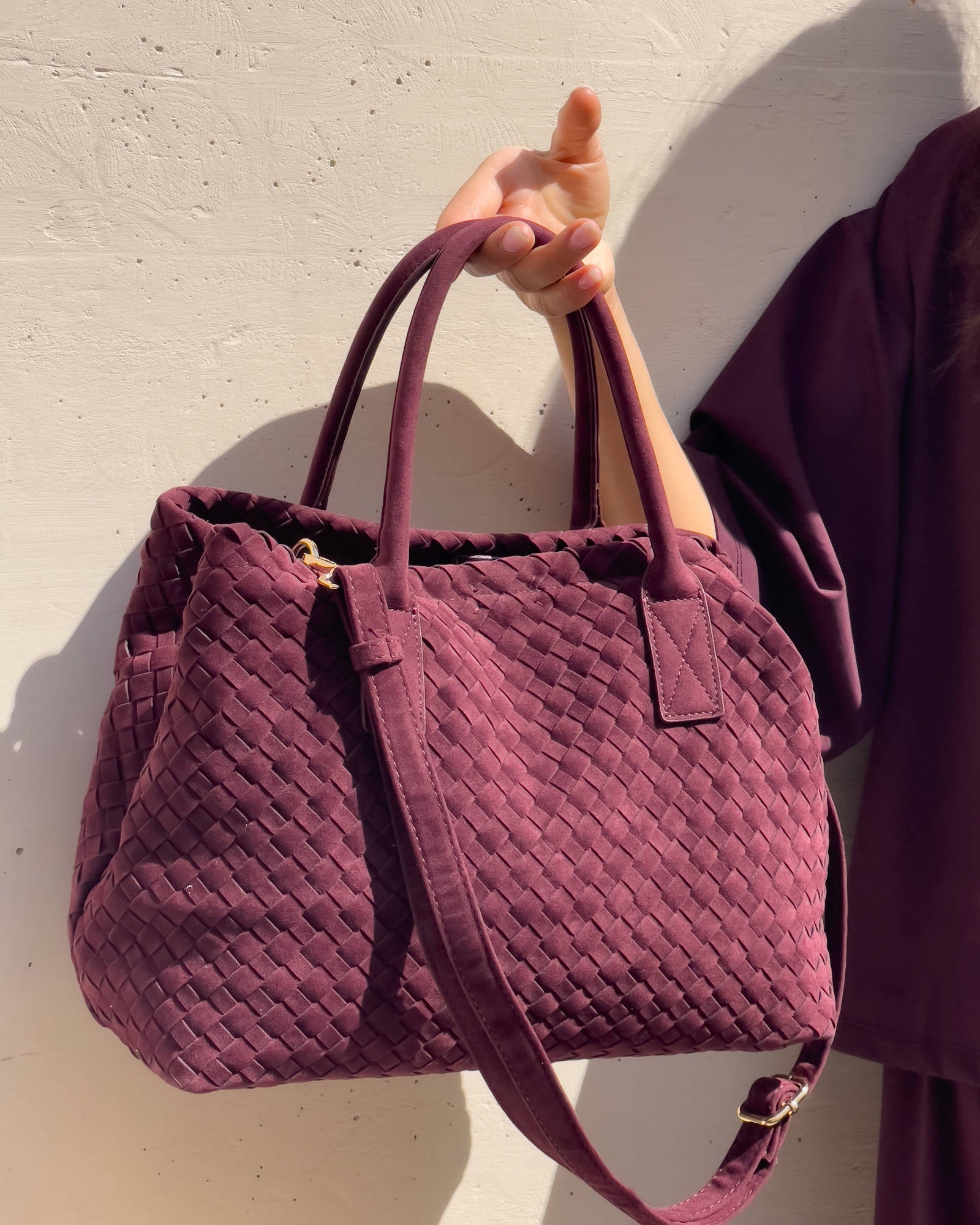 WOVEN BAG BORDEAUX