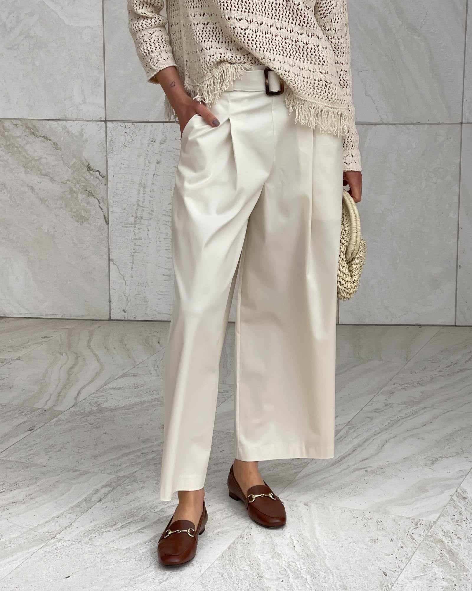 PANTALONE SOPHIA VANIGLIA