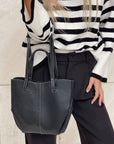 BORSA AMELIA IN PELLE NERO
