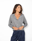 CARDIGAN IN MAGLIA KARL GRIGIO