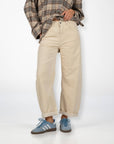 PANTALONE VELLUTO IRISH PANNA