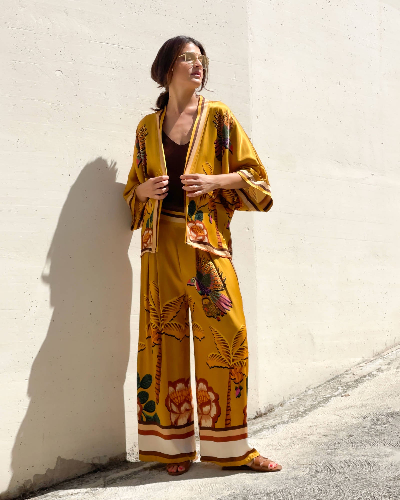 PANTALONE PALM SENAPE