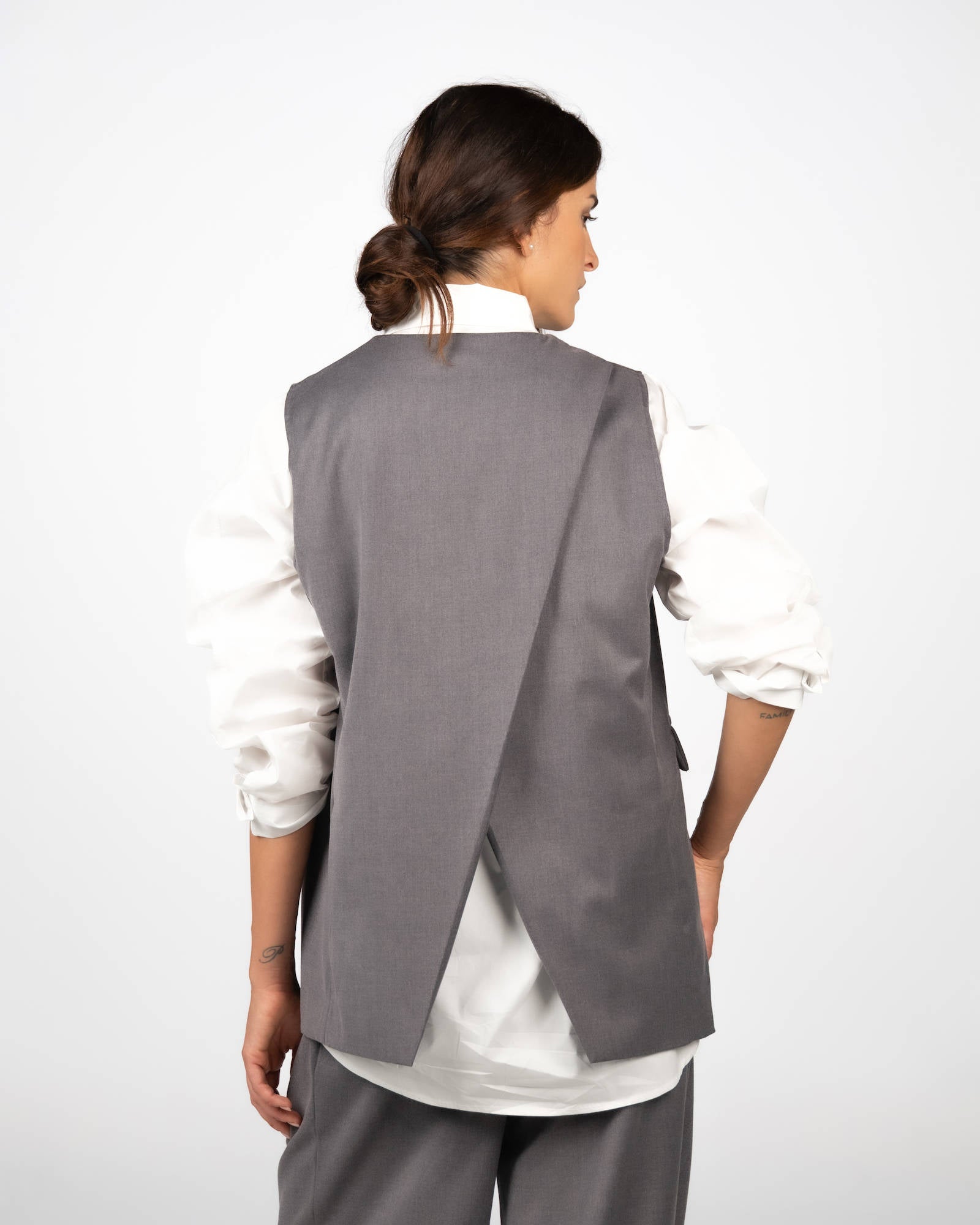 GILET HENRI GRIGIO
