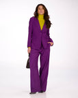 PANTALONE VELLUTO DORIAN GRAPE