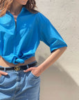 CAMICIA FANNY KONTATTO TURCHESE