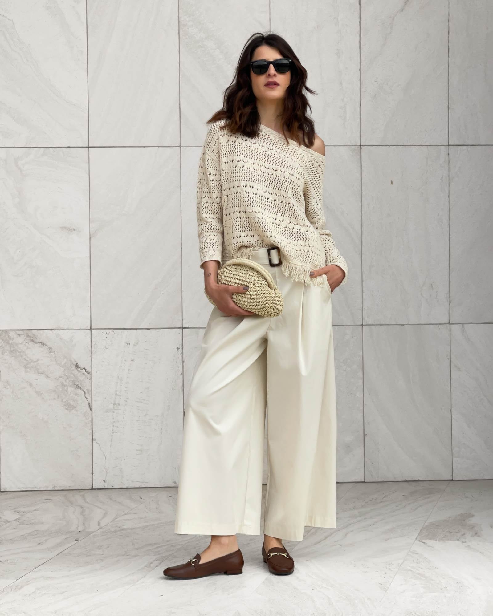 PANTALONE SOPHIA VANIGLIA