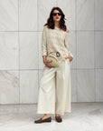 PANTALONE SOPHIA VANIGLIA