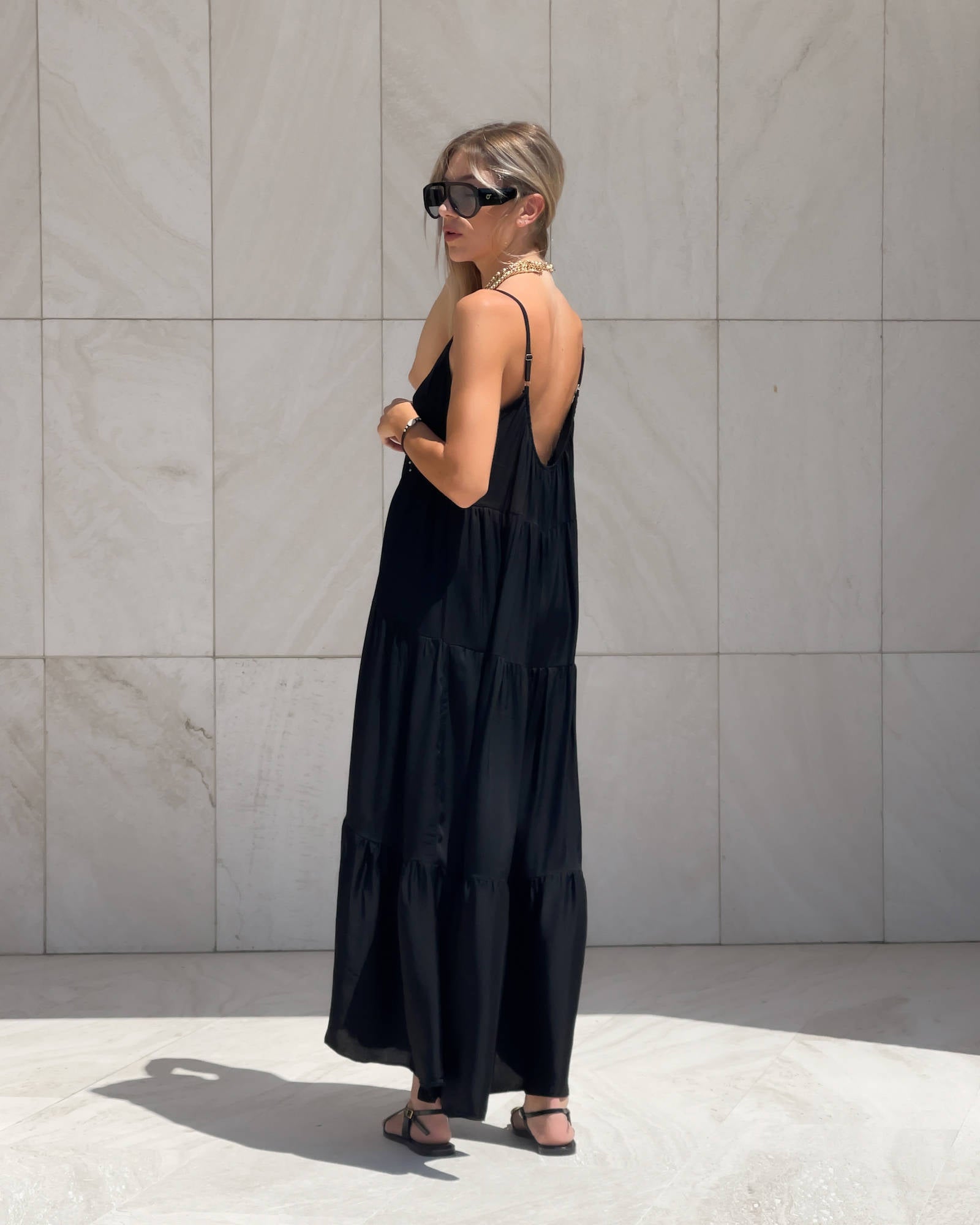 LONG DRESS DAFNE NERO
